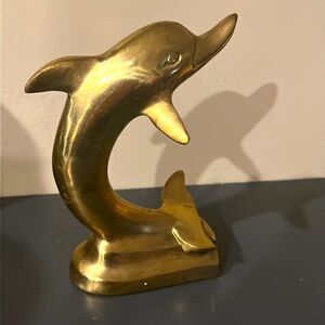 Brass Dolphin. So cute!!  7” tall
